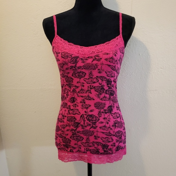 Kirra Tops - Pink and Black Tank Top from Kirra